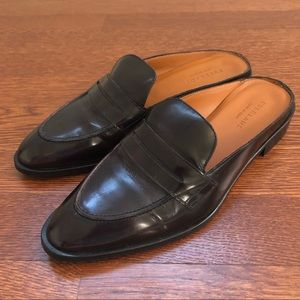 Everlane Modern Penny Loafer Mule sz 8 in Burgundy